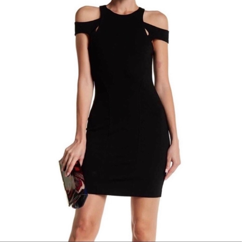 Ali & Jay body con black fitted dress size S NWT